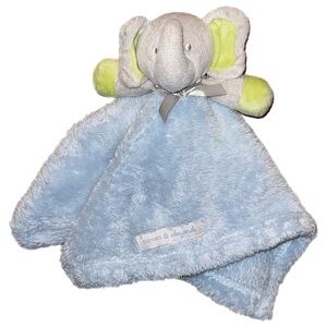 Blankets & Beyond Baby Elephant Lovey Blue Green Gray
Security Blanket 15" × 15"